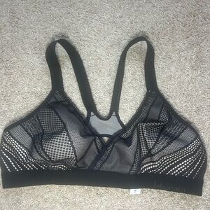 lululemon athletica Black Mesh Racerback Sports Bra